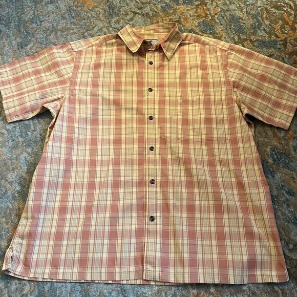 Horny Toad (Toad & Co) Men’s Short Sleeve Plaid  Shirt, L - Picture 1 of 3